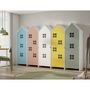 Voir la diapositive 4 : Paris Prix Pack - 4 Armoires Enfant  Casami Bruges  171cm Multicolore