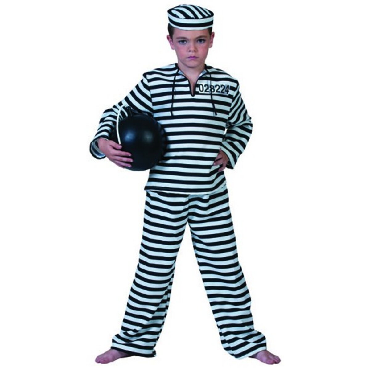 FUNNY FASHION Deguisement Prisonnier - 12/14 ans (152 à 164 cm)