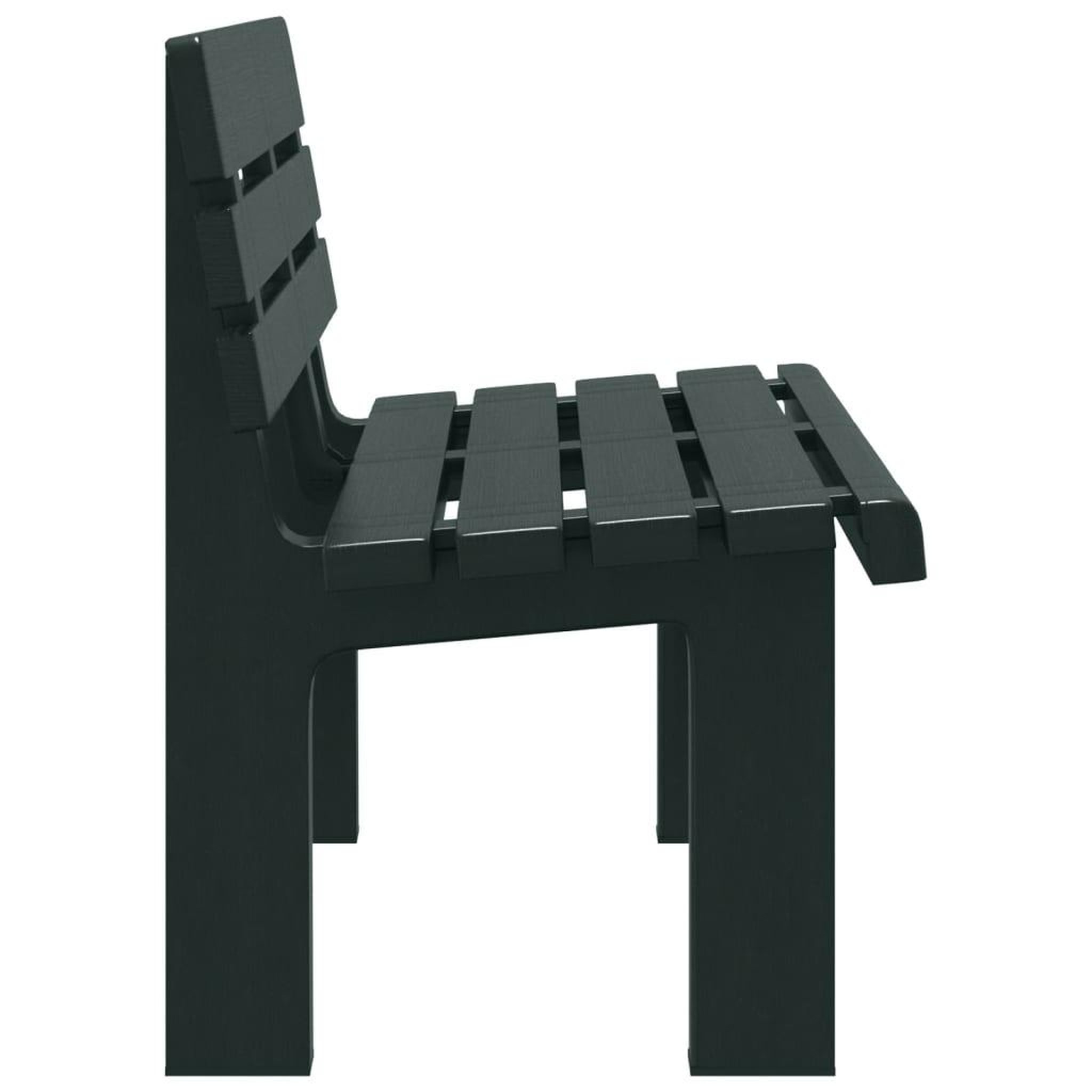 Voir la diapositive 5 : VIDAXL Banc de jardin vert 110x52x71 cm polypropylene