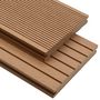 Voir la diapositive 1 : VIDAXL Panneaux de terrasse solides et accessoires WPC 10m² 2,2 m Teck
