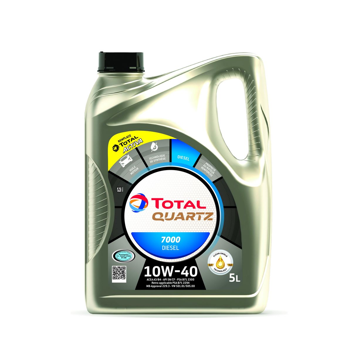 TotalEnergies Huile moteur Quartz 7000 10W-40 Diesel
