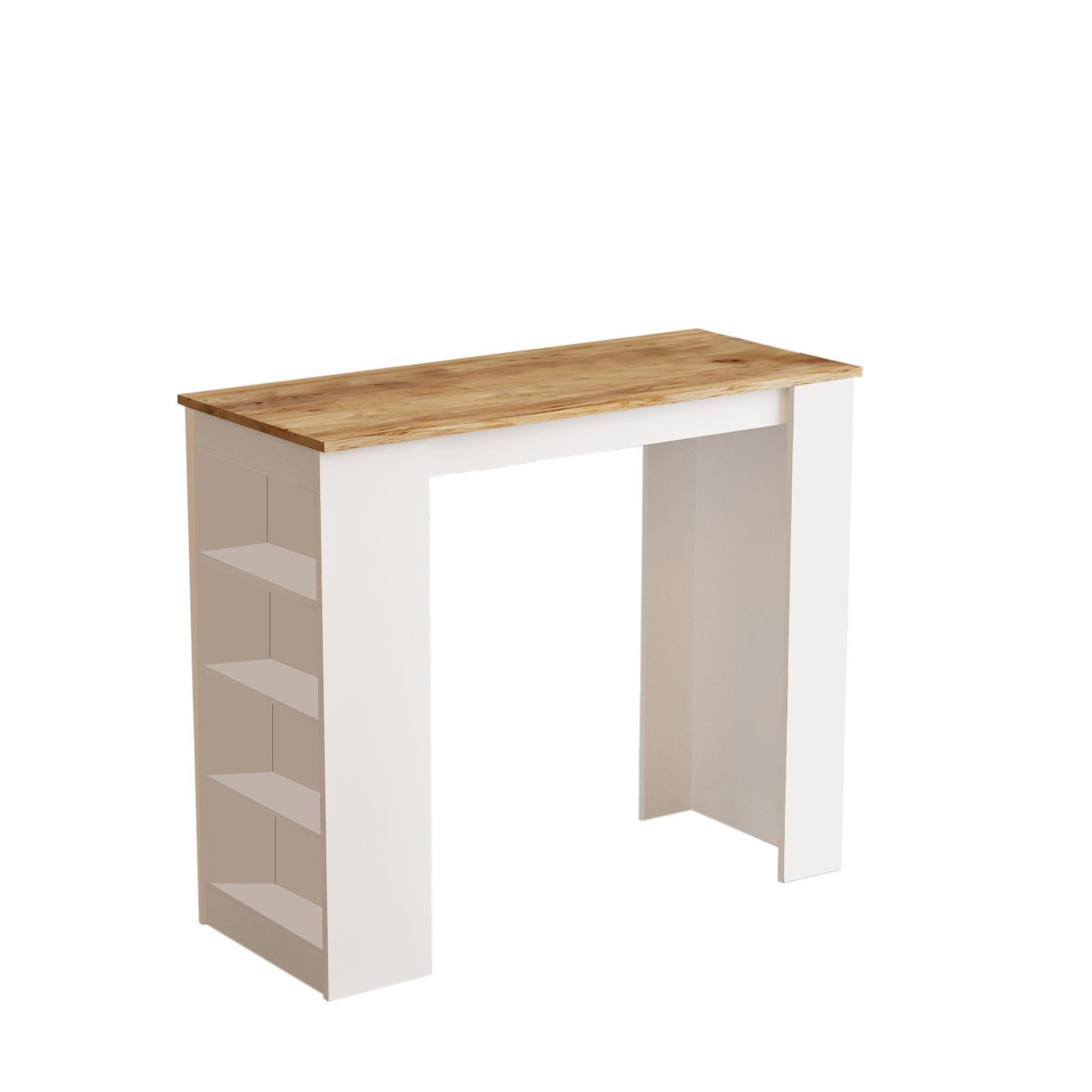 Habitat et Jardin Table de repas en bois  setup  - 120 x 52 x 102 cm - marron