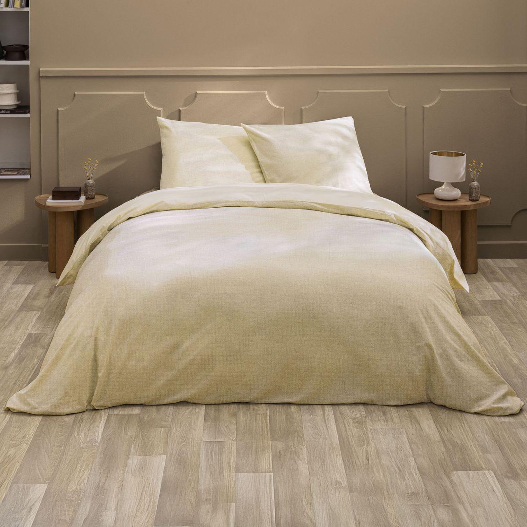 Douceur d'Intérieur Parure de lit 3 pièces  ariane  240x220cm naturel