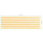 Voir la diapositive 5 : VIDAXL Ecran de balcon Blanc et jaune 90x300 cm Tissu Oxford