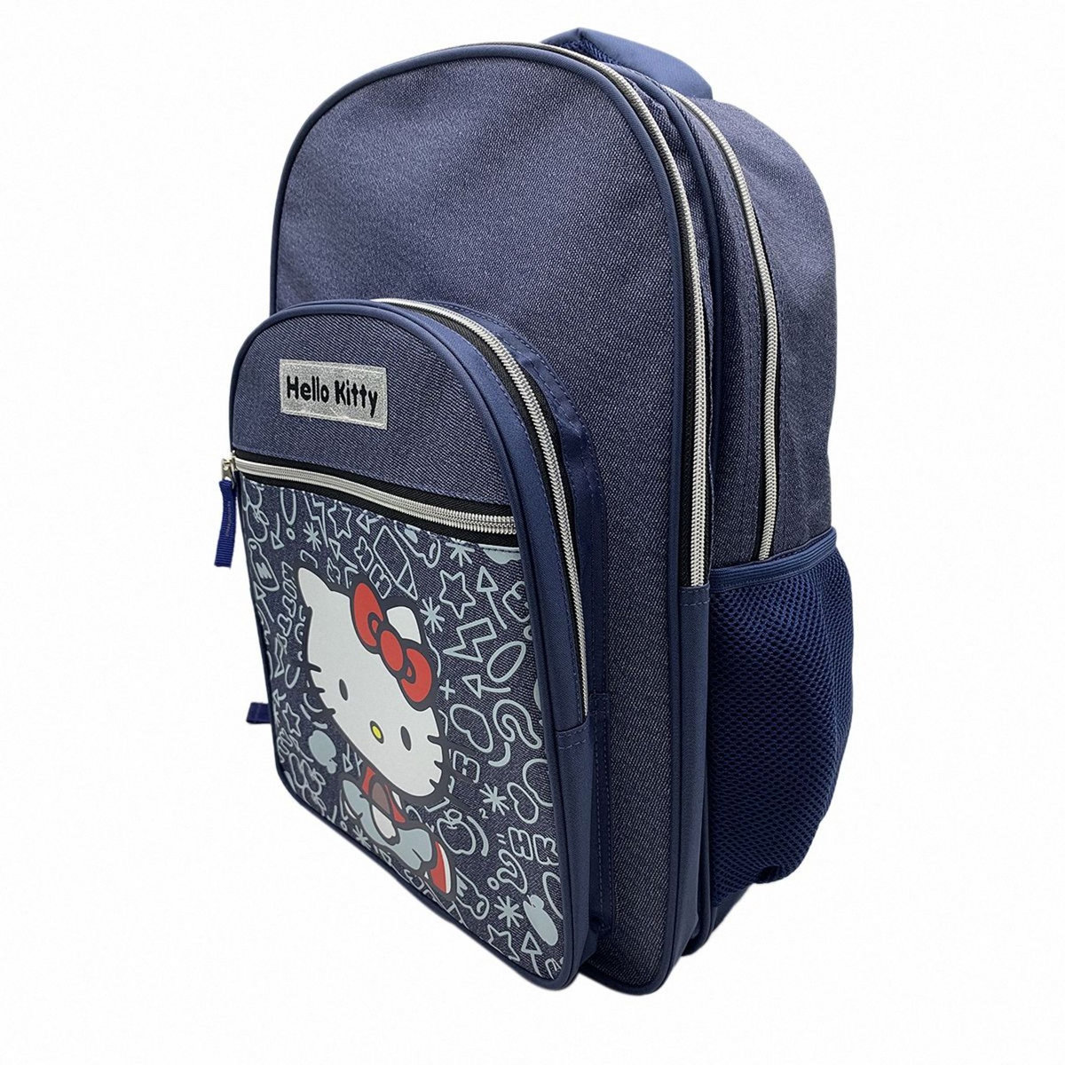 Sac à dos 2 compartiments bleu Hello Kitty