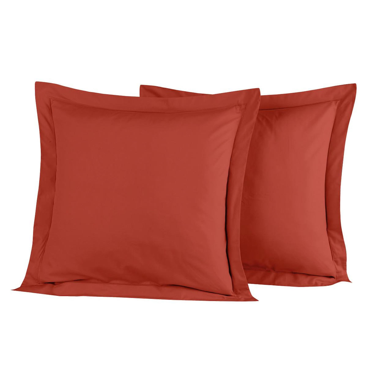 Sensei Maison Lot de 2 taies d'oreiller en percale de coton SOFT PERCALE
