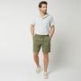 Voir la diapositive 2 : INEXTENSO Bermuda kaki en coton homme