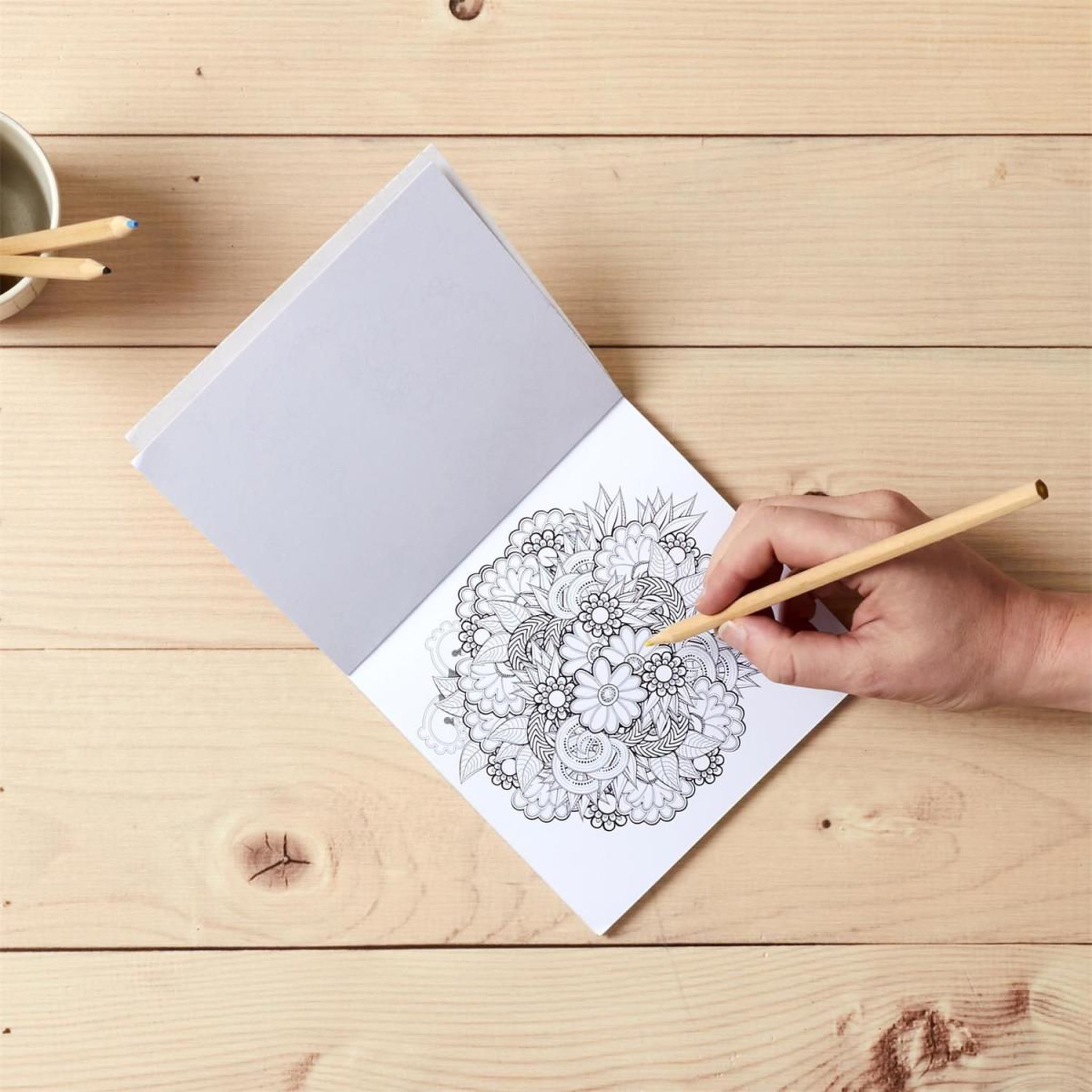 Voir la diapositive 3 : The concept Factory Livre de Coloriage 24 Pages  Adulte  15x15cm Blanc