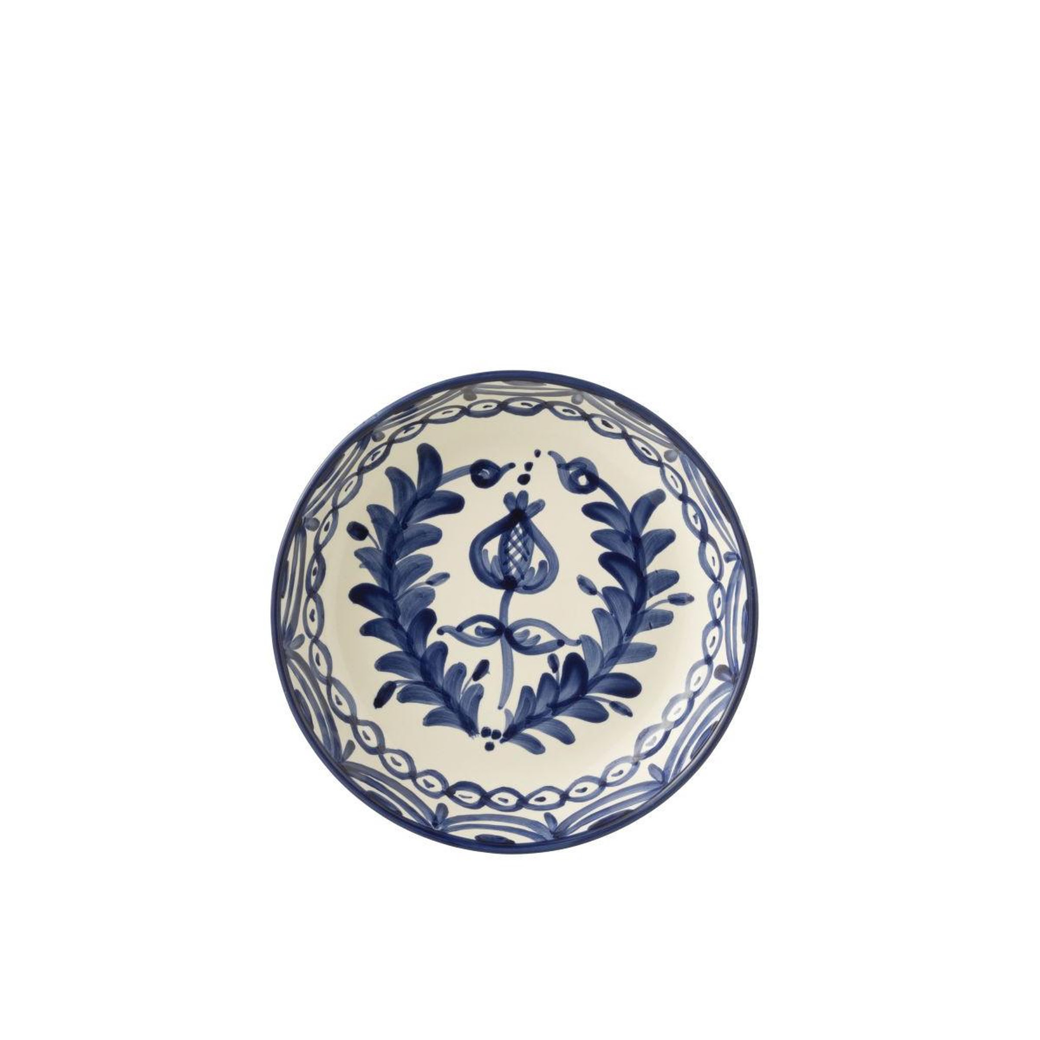 Voir la diapositive 2 : J-LINE Coupelle Basse en Céramique  Granada  25cm Bleu Cobalt