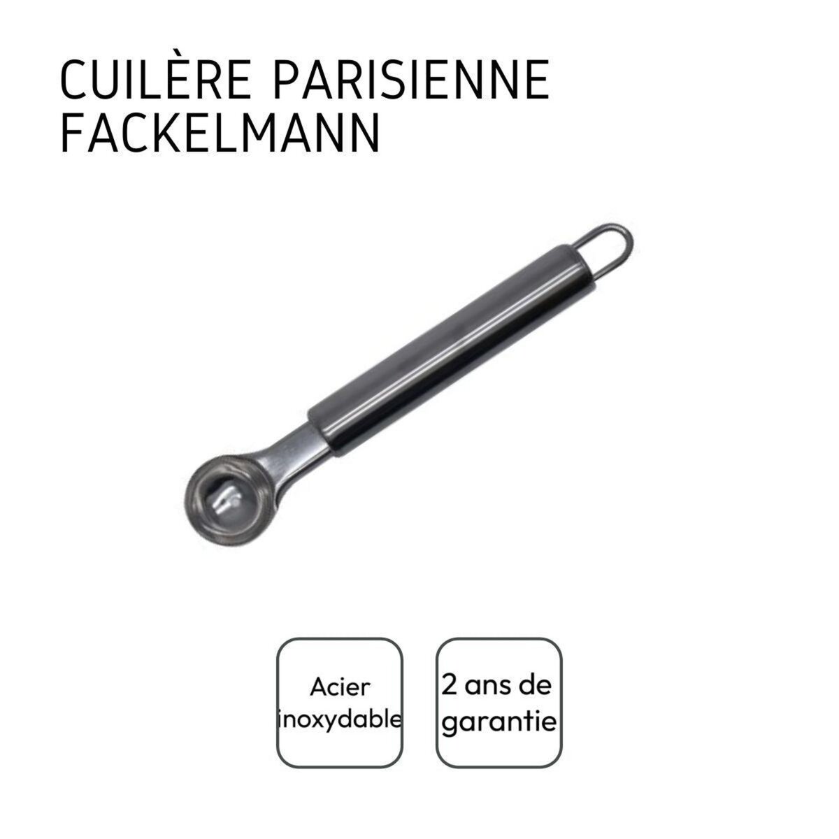 Fackelmann Ensemble de 2 Cuillères à melon type Cuillères à pomme parisienne Fackelmann Elemental