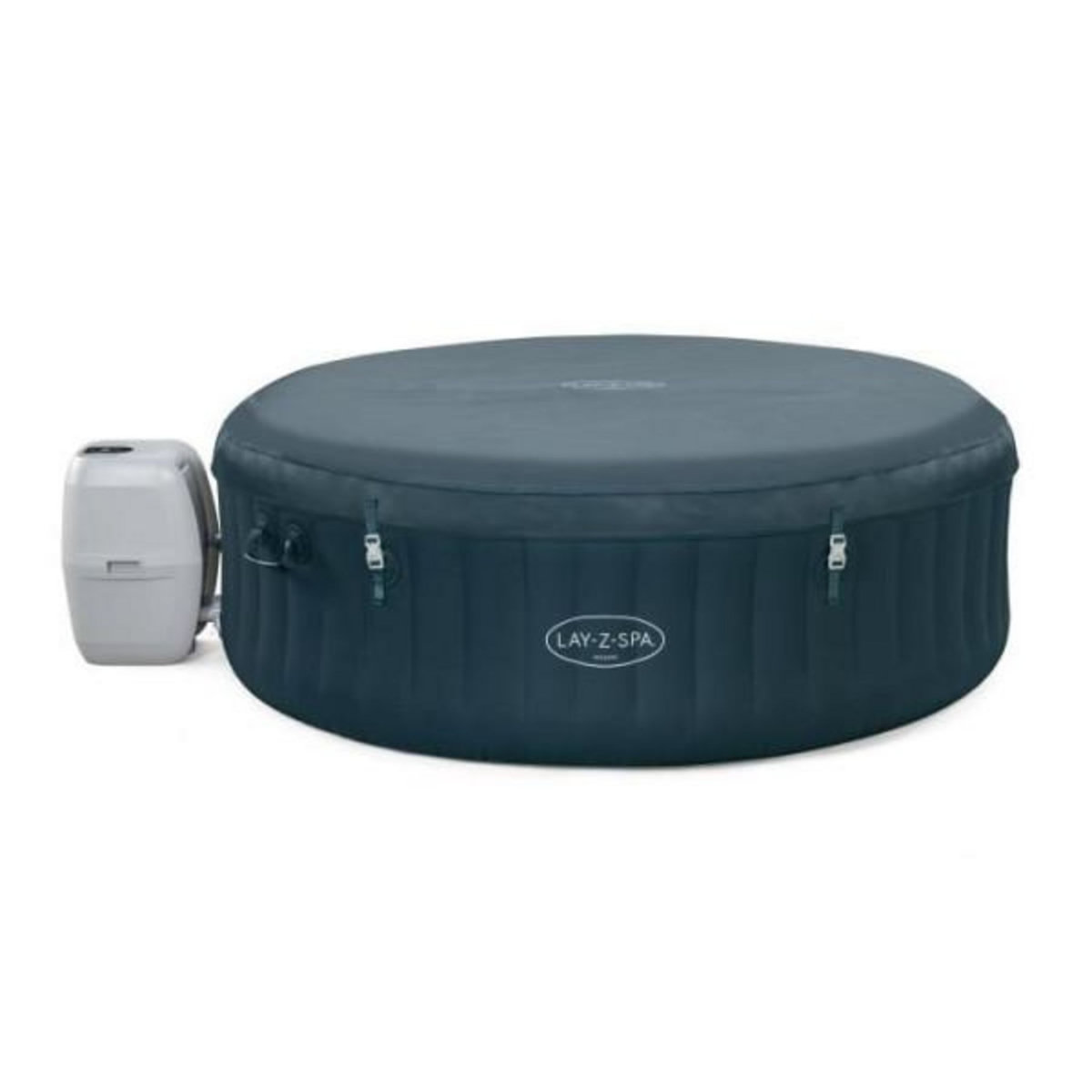 BESTWAY Spa gonflable BESTWAY - Lay-Z-Spa Miami - 140 airjets - 196 x 66 cm - 4 a 6 places - Rond (couverture, cartouche, diffuseur)