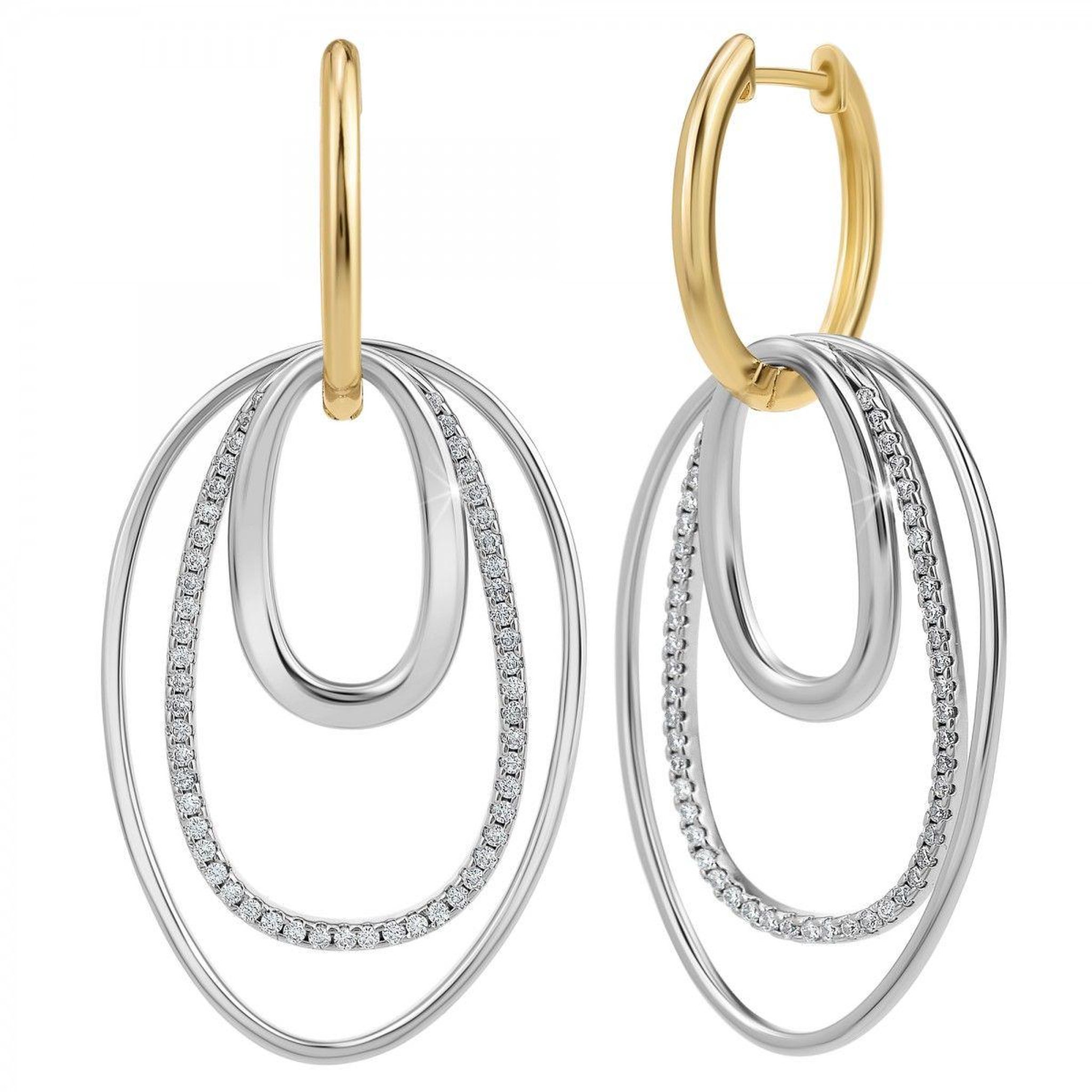 SC BOHEME Boucles d'oreilles SC Bohème ornées de zirconium