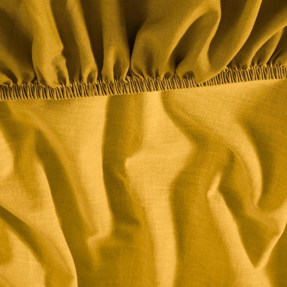 Sensei Maison Drap housse en coton lavé biologique bonnet 30 cm ORGANIKA