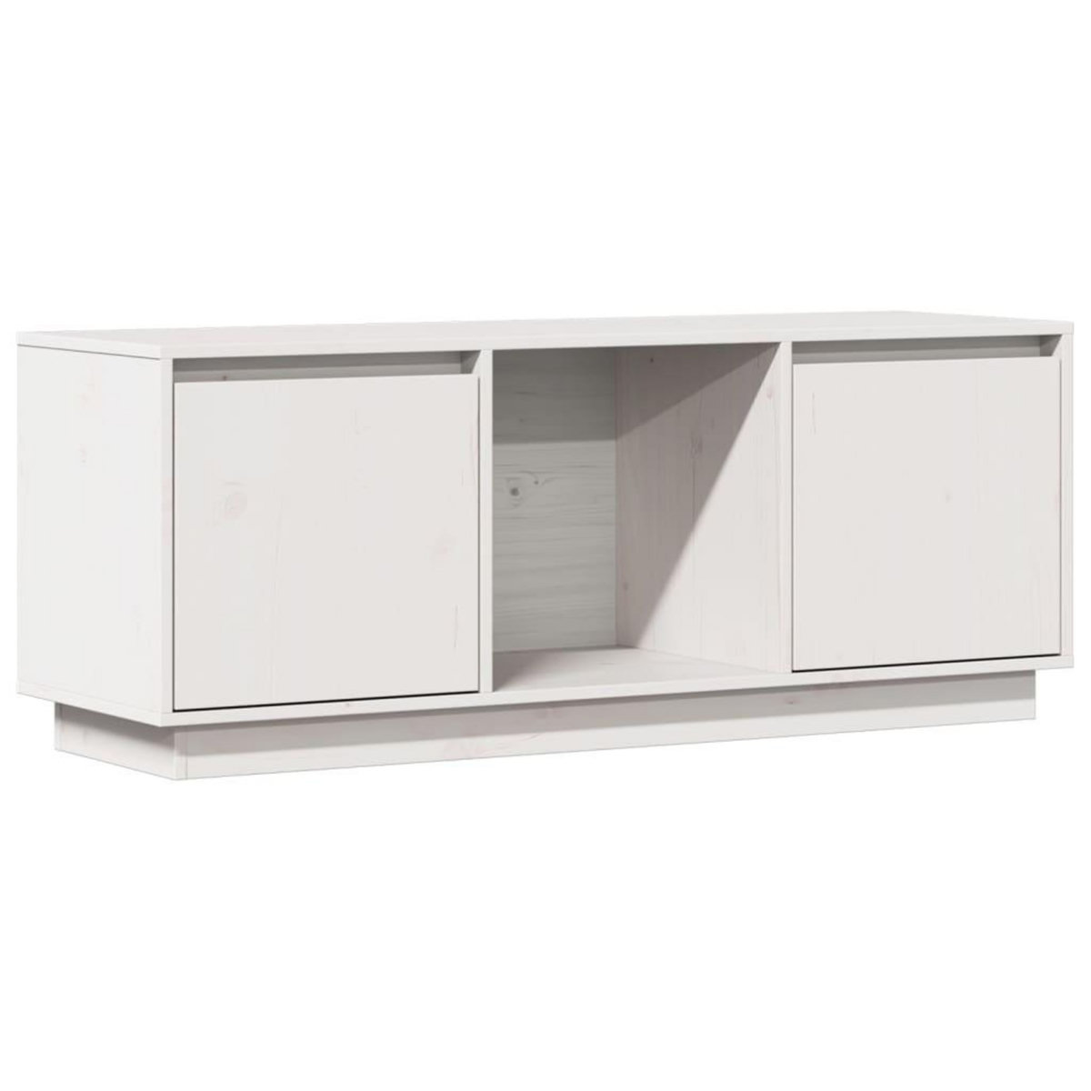 VIDAXL Meuble TV Blanc 110,5x35x44 cm Bois de pin massif
