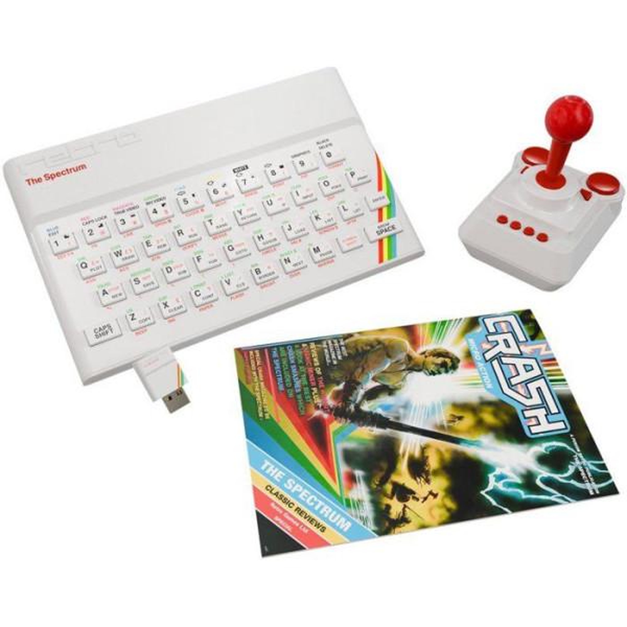 Voir la diapositive 2 : PLAION Console rétro - THE SPECTRUM - White Edition - Blanc