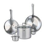ELO Ensemble de 2 Poêles de cuisson 28 et 32 cm et 2 faitouts 12 et 26 cm Elo Profi Citrin