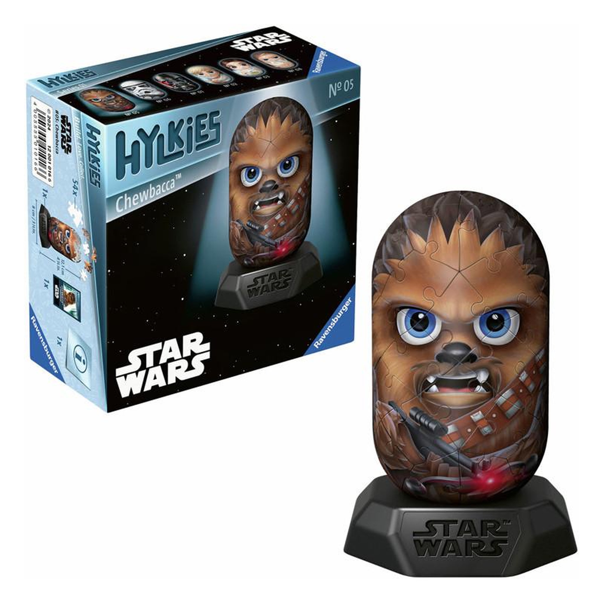 Voir la diapositive 3 : RAVENSBURGER Ravensburger - 3D Puzzle Star Wars Chewbacca, 54 pcs. 12001016 6