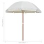Voir la diapositive 6 : VIDAXL Parasol de jardin avec mat en acier 240 cm Sable