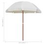 Voir la diapositive 6 : VIDAXL Parasol de jardin avec mat en acier 240 cm Sable