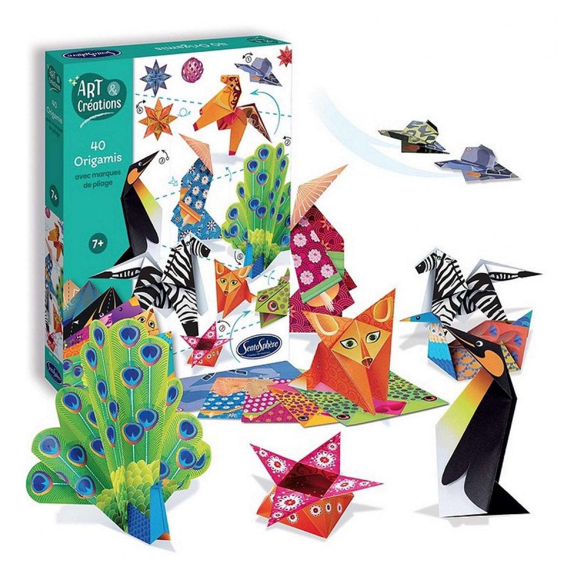 Voir la diapositive 2 : Sentosphere Kit origami - Art et creations