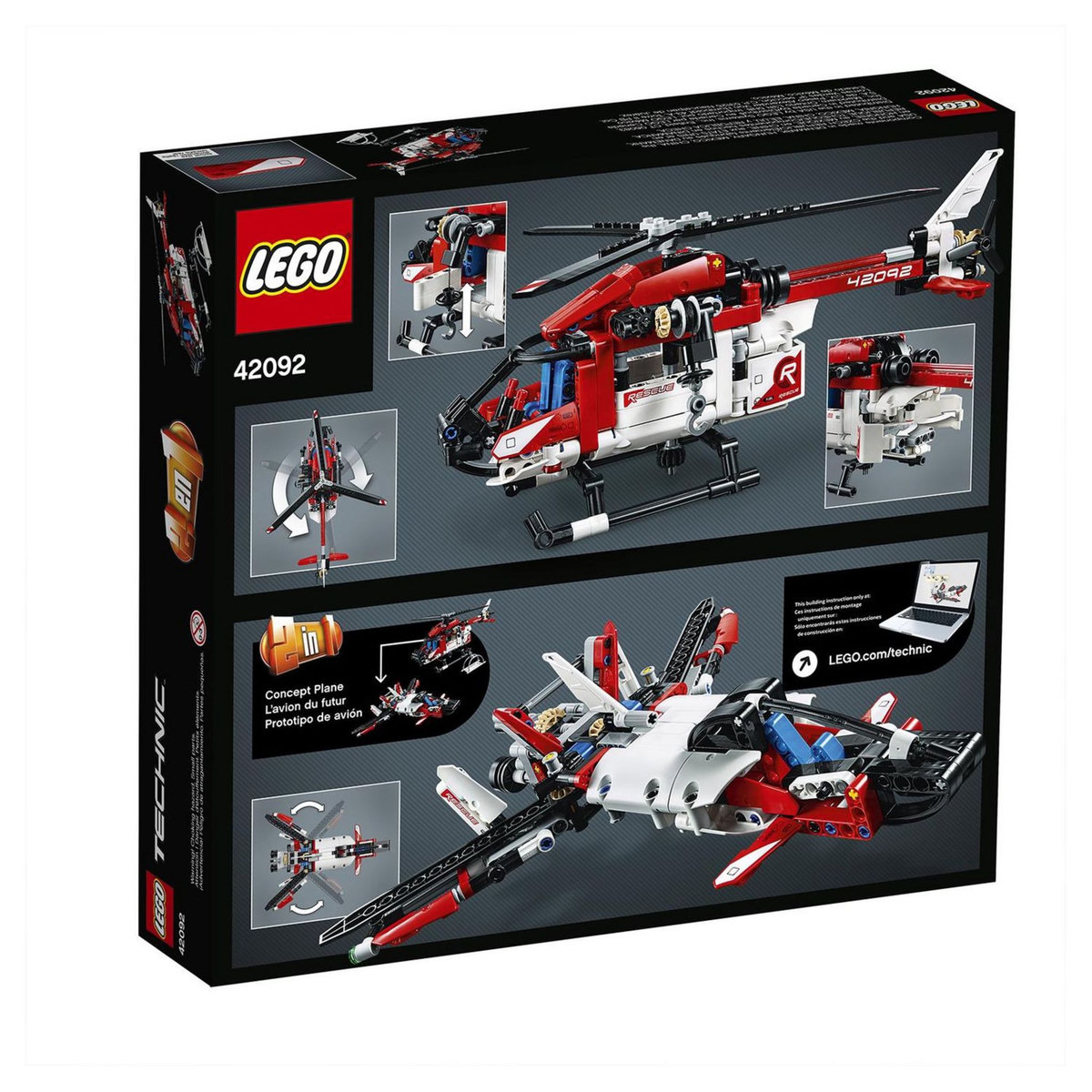 LEGO Technic 42092 - L'hélicoptère de secours