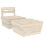 Voir la diapositive 1 : VIDAXL Salon de jardin 2 pcs Bois d'epicea impregne