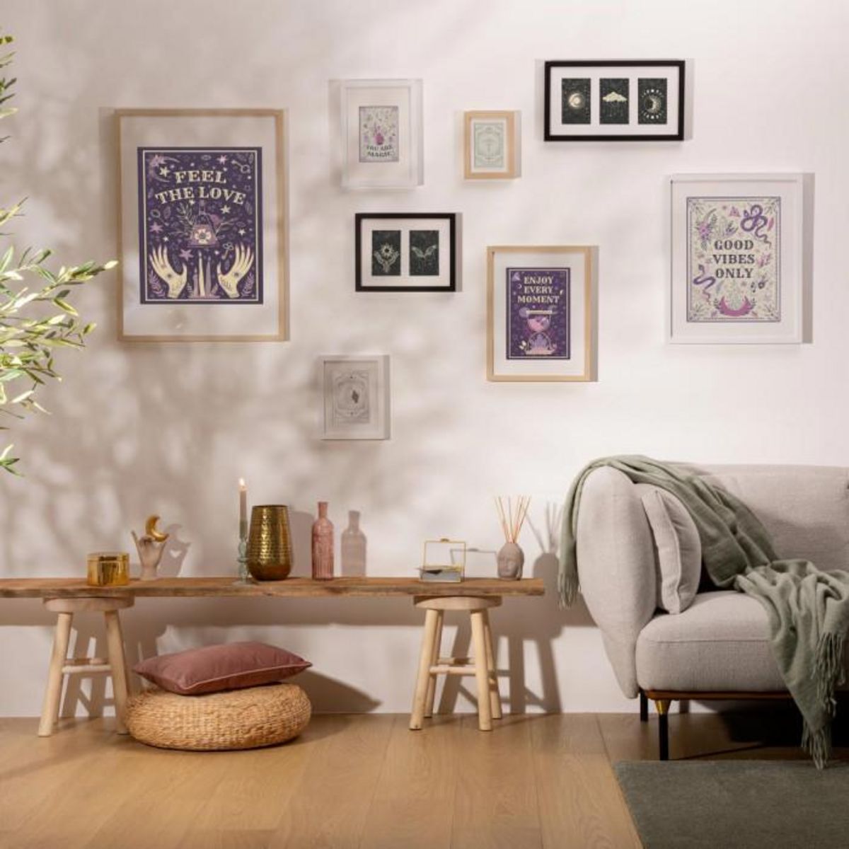 ATMOSPHERA Cadre Photo Bois 13x18cm Noir