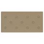 Voir la diapositive 5 : VIDAXL Panneaux muraux 12 pcs Cappuccino 60x30 cm Similicuir 2,16 m^2