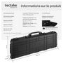 Voir la diapositive 6 : tectake Valise de protection pour fusil avec coque dure robuste noir