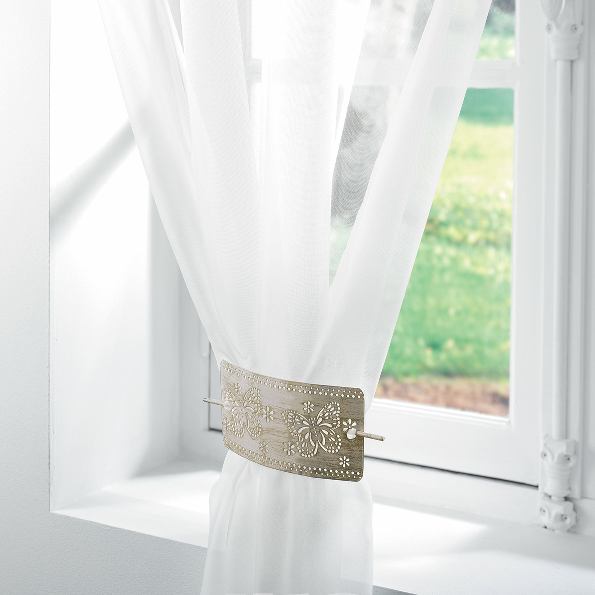 Voir la diapositive 2 : Eden Embrasse collection bicolore papillon