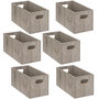 Voir la diapositive 1 : TOILINUX Lot de 6 Boîtes de rangement rectangulaire en MDF
