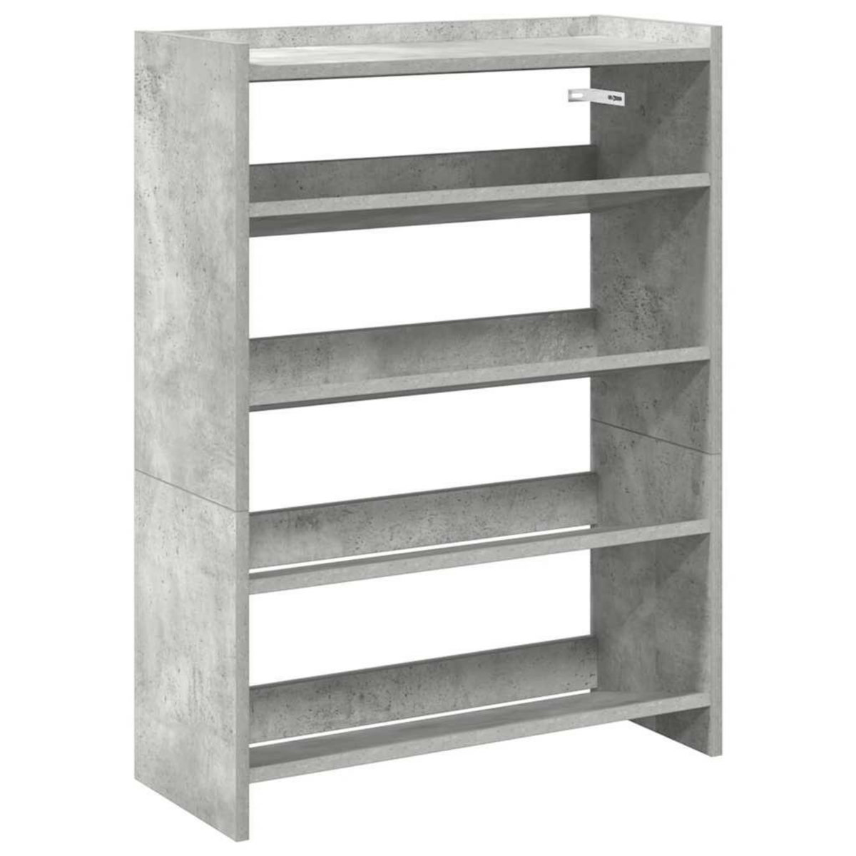VIDAXL Etagere a chaussures gris beton 60x25x81 cm bois d'ingenierie