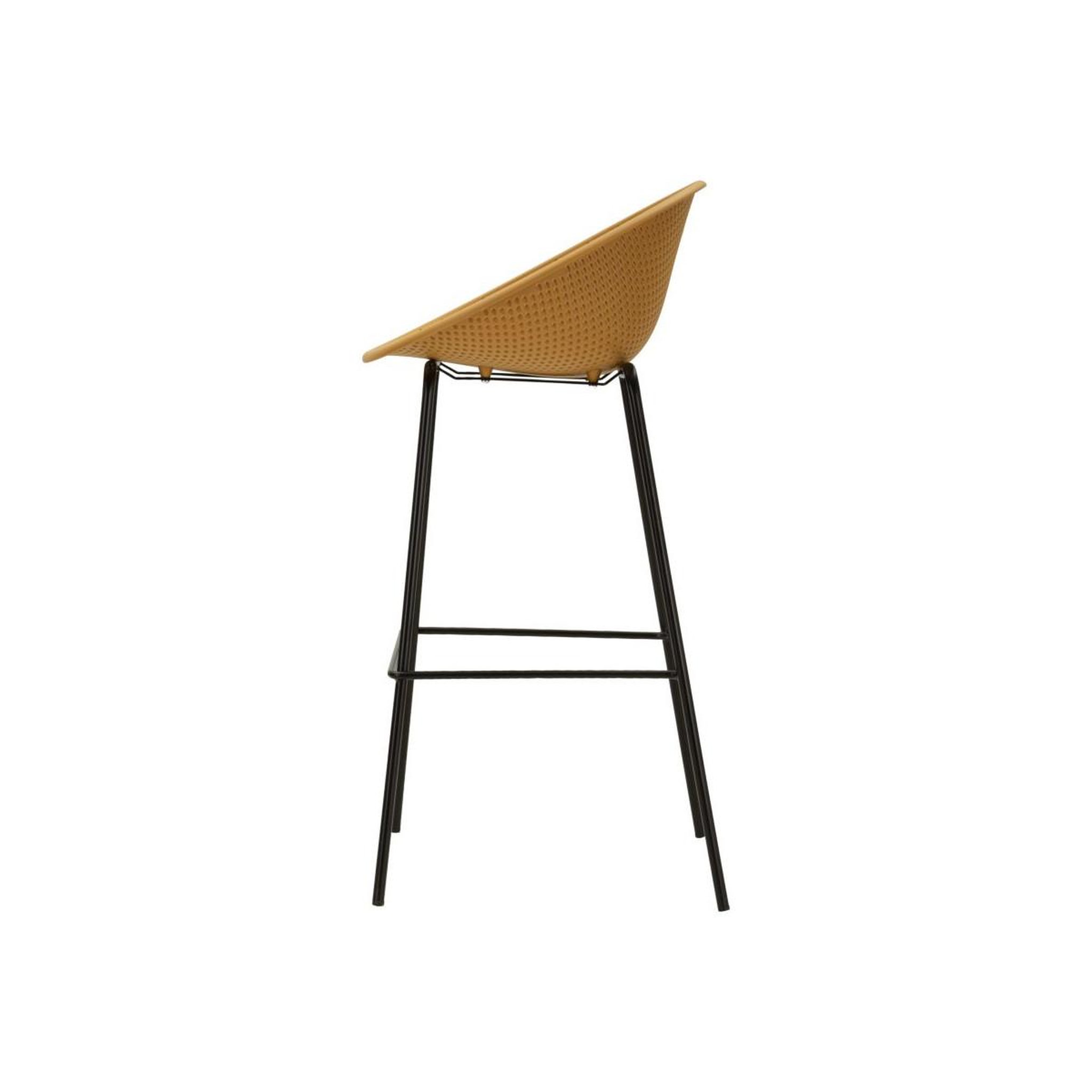 Voir la diapositive 4 : Paris Prix Lot de 2 tabourets de bar  ibiza  98cm moutarde