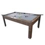 Voir la diapositive 2 : PLAY4FUN Billard Américain AMBIANCE 7Ft - 226,5 x 126,5 x 80 cm avec accessoires et plateau dînatoire - Couleur Chêne