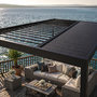 Voir la diapositive 6 : CONCEPT USINE Pergola bioclimatique structure aluminium lames orientables 4x3m CORFU