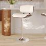 Voir la diapositive 2 : Rendez vous déco Chaise de bar réglable 65/86 cm en cuir synthétique noir - Melchior