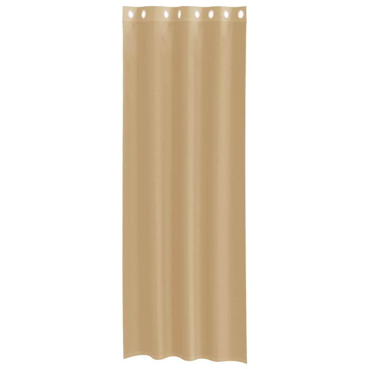 VIDAXL Rideaux en voile avec œillets 2 pcs sable