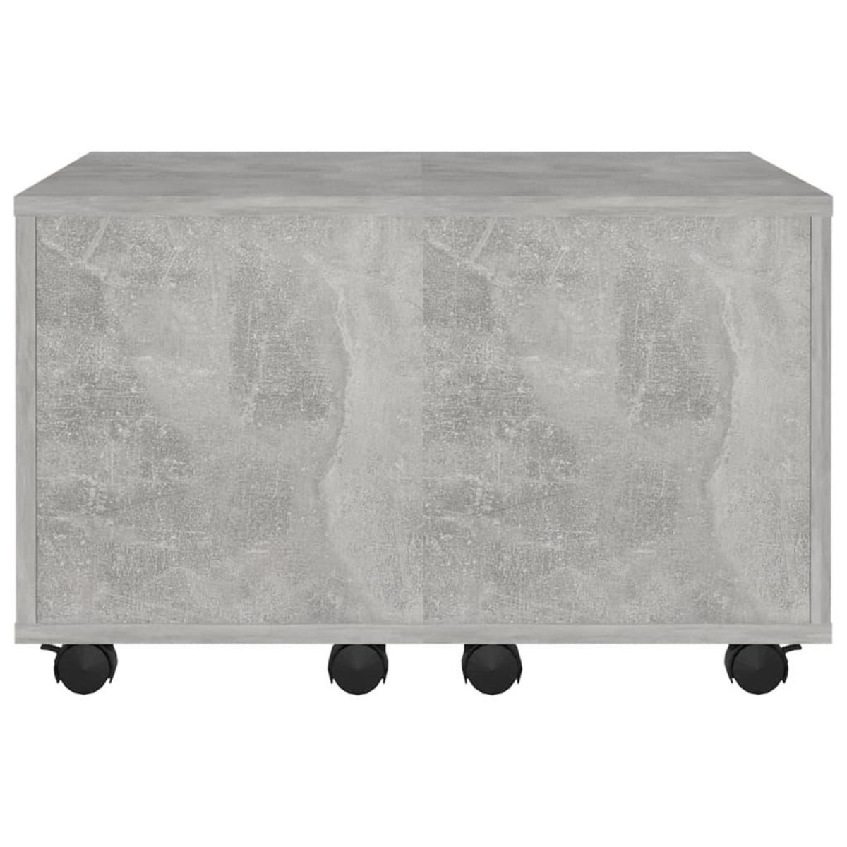 VIDAXL Table basse gris beton 60x60x38 cm bois d'ingenierie
