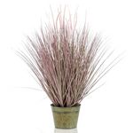 EMERALD Emerald Herbe Pennisetum artificielle 99 cm en pot en zinc