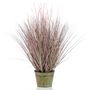Voir la diapositive 1 : EMERALD Emerald Herbe Pennisetum artificielle 99 cm en pot en zinc