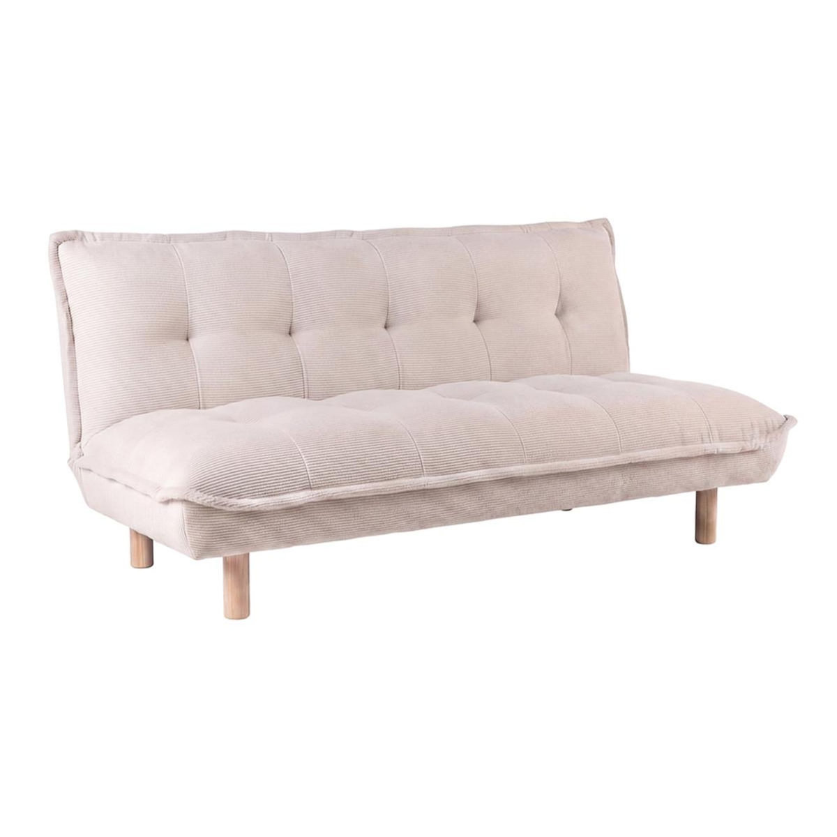Paris Prix Canapé Convertible 2 Places  Gertrud  182cm Beige