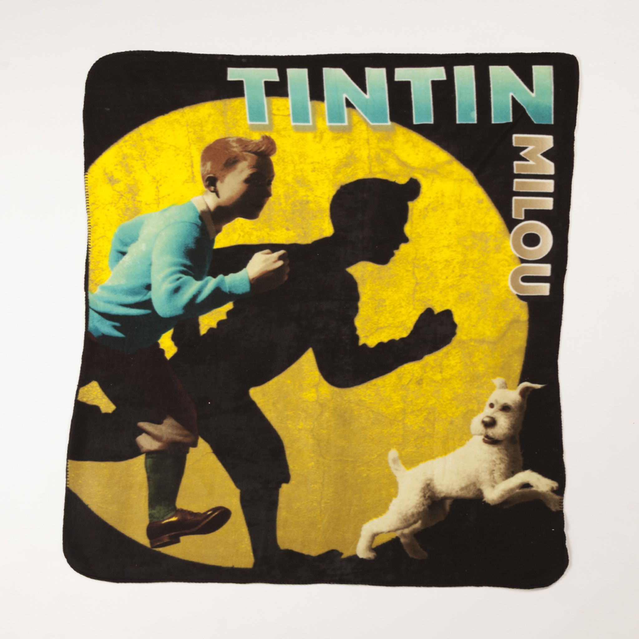 Plaid Collector Tintin Et Milou Moulinsart - Année 2000 - Dans Sa Sacoche