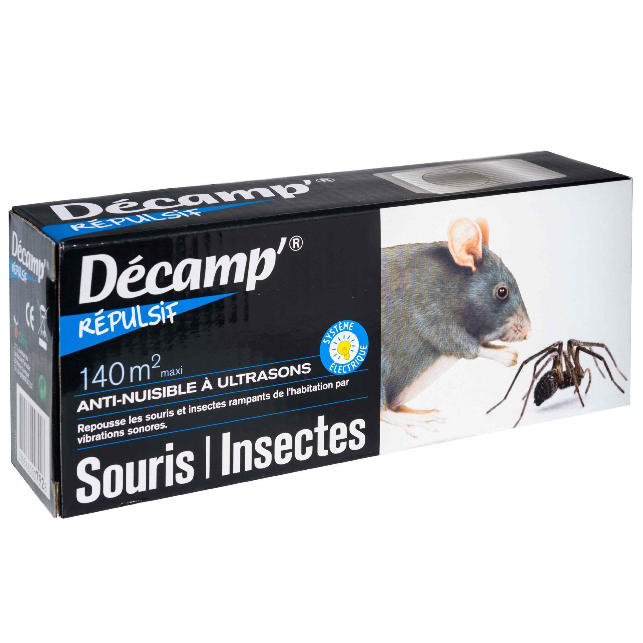 Voir la diapositive 2 : Decamp repulsif Anti-nuisible à ultra-sons DÉCAMP 140 m2