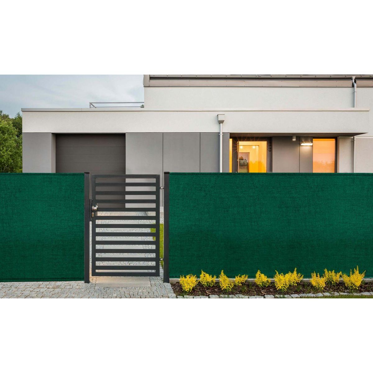 Inkazen Brise vue 220 gr/m² vert 1x10 m