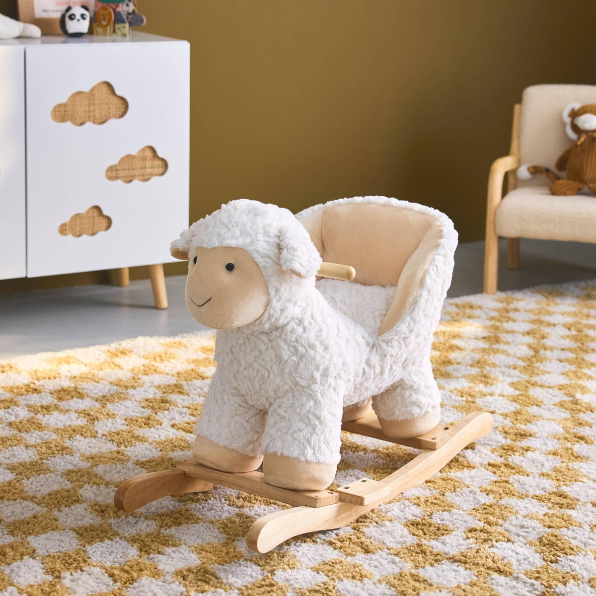 SWEEEK Fauteuil mouton à bascule pour enfant