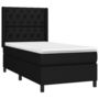 Voir la diapositive 4 : VIDAXL Sommier a lattes de lit matelas et LED Noir 80x200cm Tissu