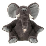 Paris Prix Peluche Éléphant  Trompe  40cm Gris