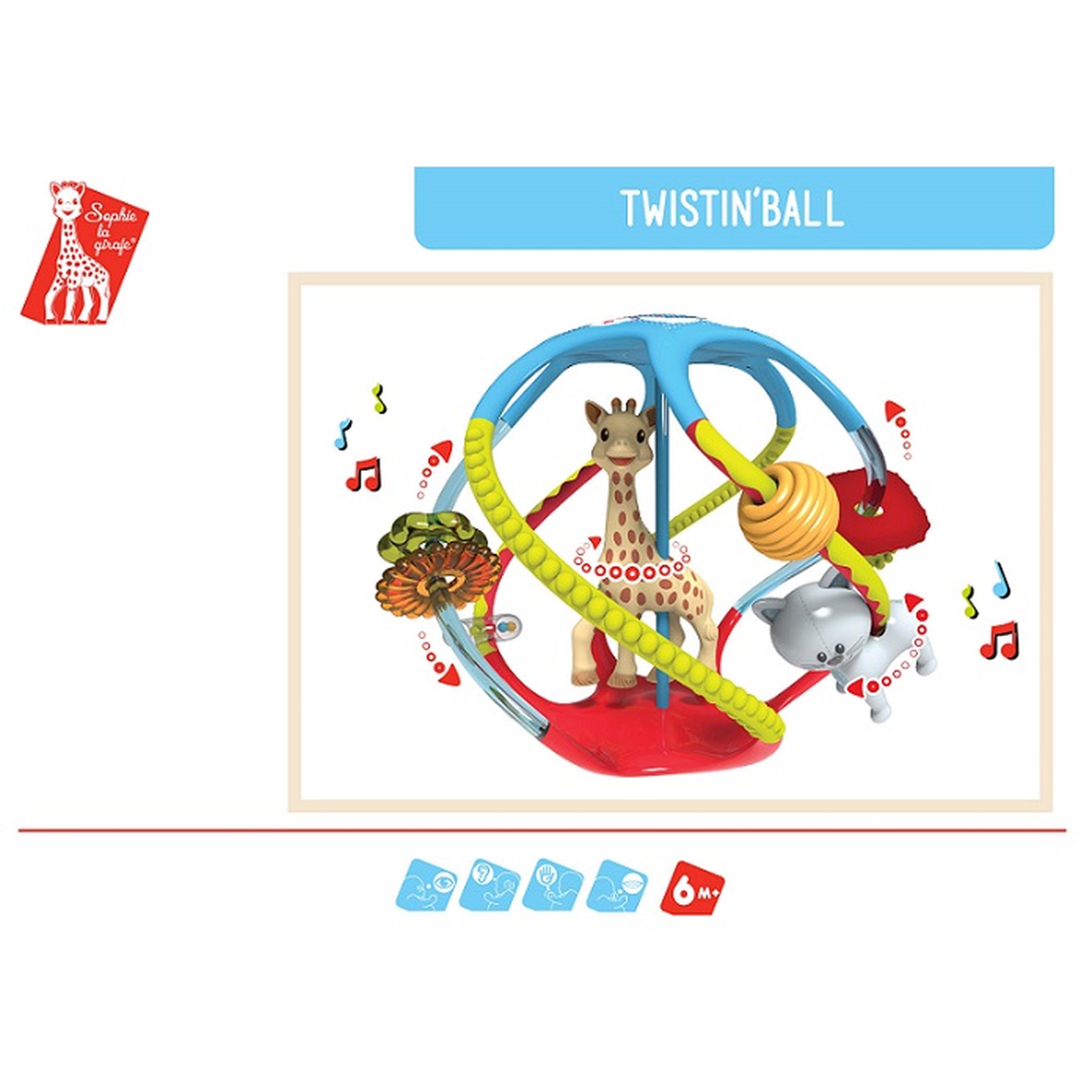 Voir la diapositive 2 : VULLI Twistin'ball - Sophie La Girafe 