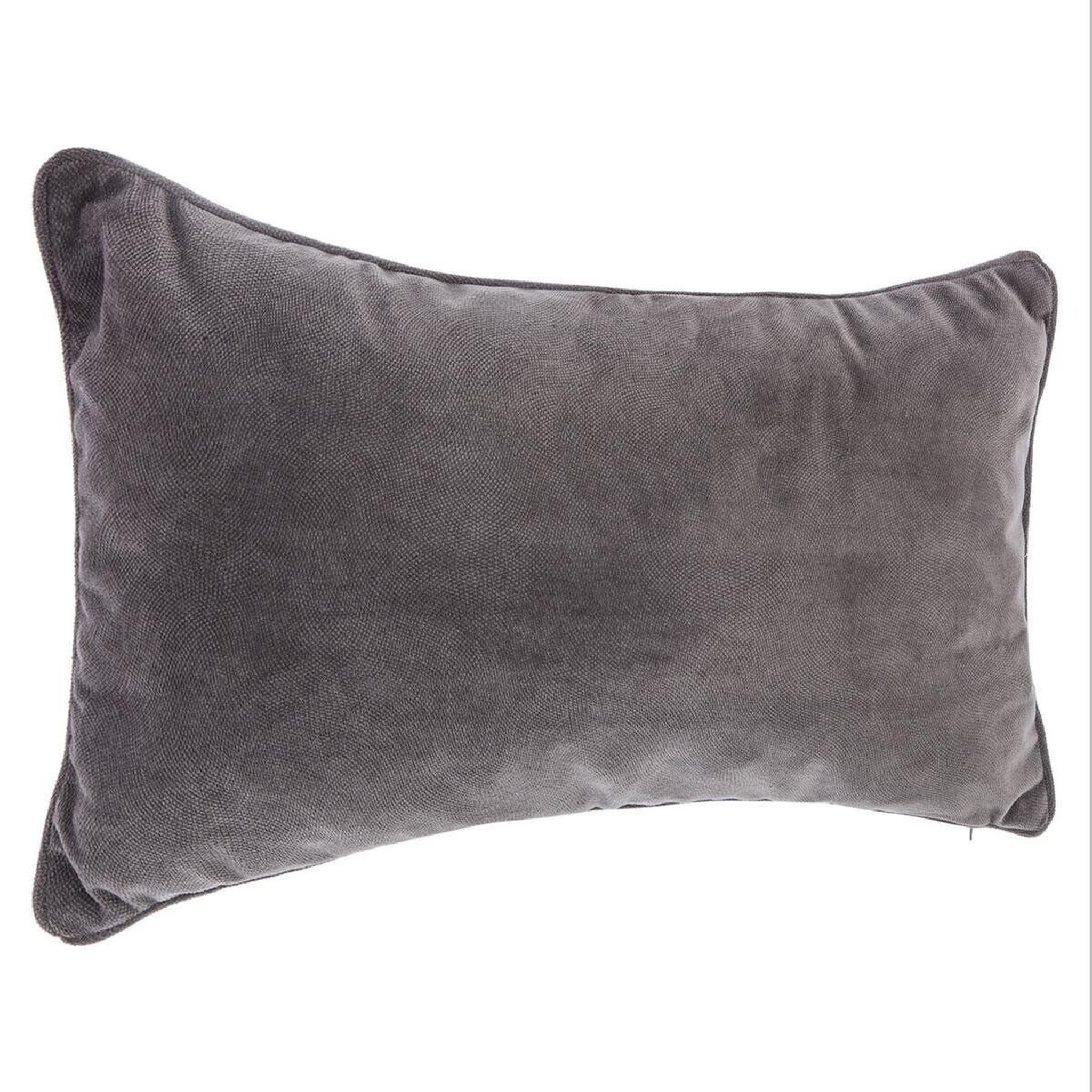ATMOSPHERA Coussin déhoussable  lilou  50x30cm gris foncé