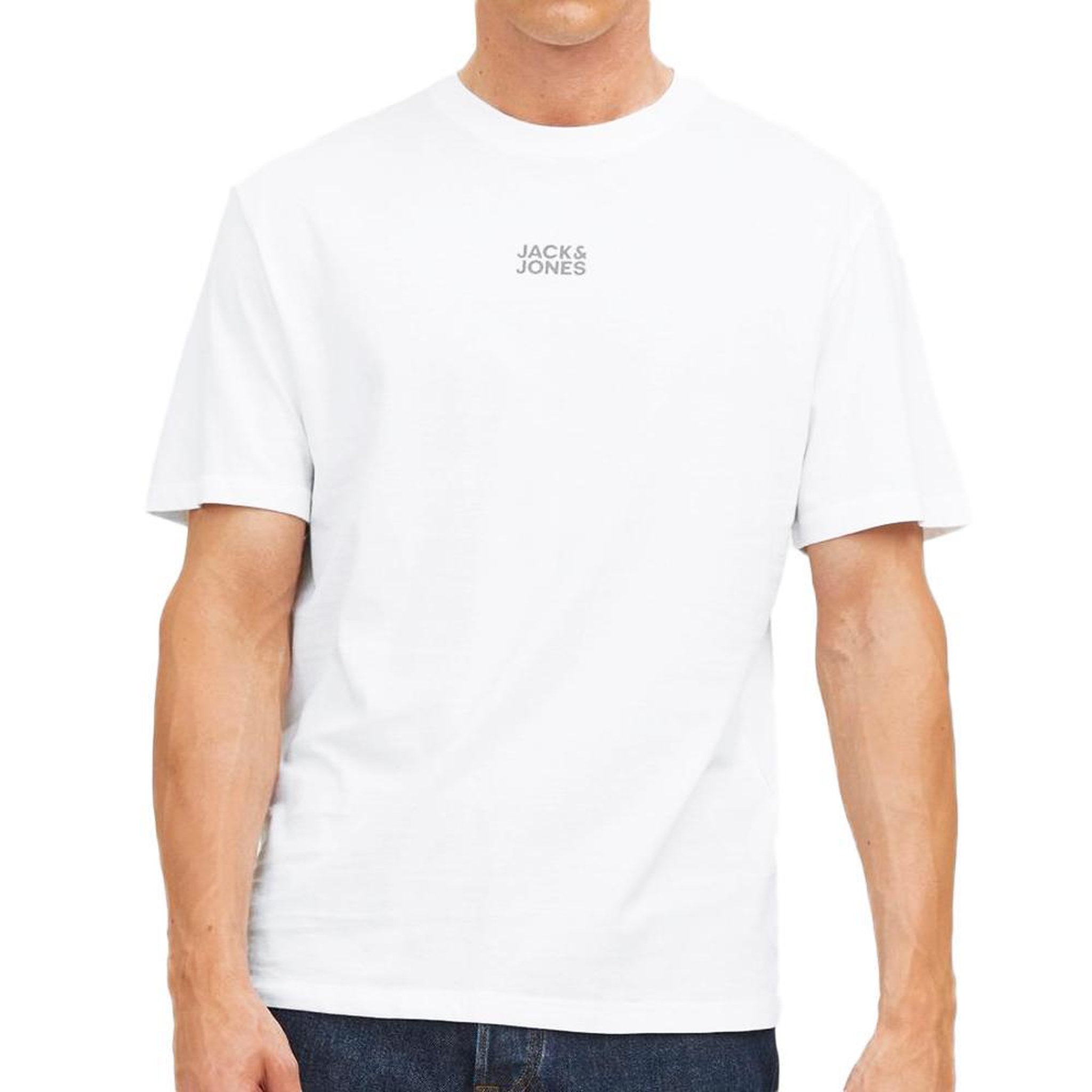 Jack & Jones T-shirt Blanc Homme Jack & Jones Classic. Coloris disponibles : Blanc